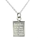 Sterling Silver Breathe Pendant