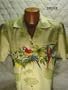 Parrot Hawaiian Shirt in Beige (L)