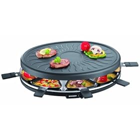 Severin S2681 Raclette Party Grill Blk 1100W