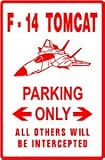F-14 TOMCAT PARKING military fighter sign