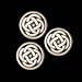 Metal Button 5/8 Celtic Knot Antique Silver By The Each