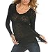 Womens Burnout Raw Edge V Neck Shirt