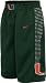 Miami Hurricanes Youth Green 2011 Authentic Basketball Shorts