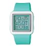 Casio Women's Digital Turquoise Resin Strap Watch #LDF20-3AV