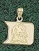 Anderson Jewelry Duke Blue Devils 1/2 Gold Charm