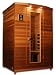ClearLight IS-2 Two Person Sauna Infrared Fusion Power Carbon-Ceramic Heaters *Red Cedar* New