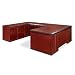 Americus Russet Mahogany Left Bridge Lateral File UDesk