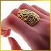 Oramics Damen Ring Golden mit Steinen