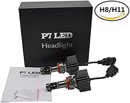 H8 / H11 / H9 / H16 Single Beam All-in-one LED Headlight Conversion Kit - 60w (30W Each Bulbs) 4,200lm- Adjustable Focus Length- Replaces Halogen &amp; Xenon HID Kit / Bulbs - - 6000k White Cool Bright