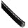 Stainless Steel 18-8 Vinyl Coated Wire Rope, 7x7 Strands, 3/64" Cable Diameter, 1/16" Coated OD, 50' Length, 270 lbs Breaking Strength, Black