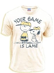 Junk Food Peanuts Your Game is Lame Sugar Cream Adult T-Shirt Tee