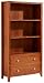 Furniture Solutions Oakley Tall Bookcase, Dark Oak