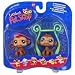 Littlest Pet Shop Pet Pairs - Fun Jungle Gym - 2 Monkeys Figure