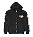 Harley-Davidson Men's Hooded Sweatshirt, Bar & Shield Zip Black Hoodie 30299142