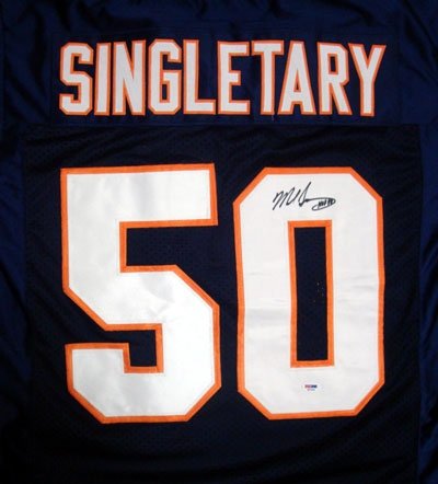 Mike Singletary Autographed/Hand Signed Chicago Bears Jersey HOF 98 PSA/DNA