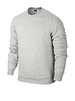 Nike Sudadera Team Club Crew (Gris / Blanco)