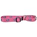 Yellow Dog Design Anchors On Pink Stripes Martingale Dog Collar 1