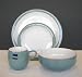 Kitchen & Housewares : Denby Azure 4 Piece Boxed Tableware Set
