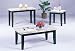 3 Pc Ivory Marble Top Coffee Table, End Table & Sofa Table Set
