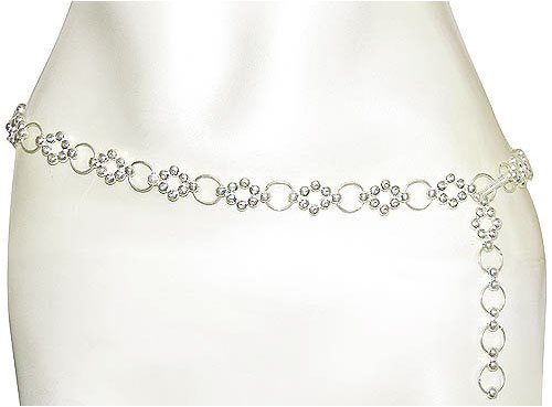 Childrens Toyshop  Jewelry : Sterling Silver Indian Jewelry Belly Chains Women Hand Engraved Max Length 36 " (b155)