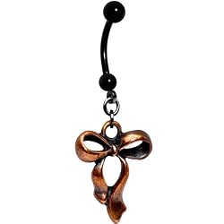Antique Ribbon Bow Belly Ring