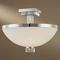 Minka Cashelmara 2 Lt Chrome/Shell Semi Flush 4247-77