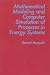 Book Mathematical Modeling In Energy Systems (International Centre for Heat and Mass Transfer Series)