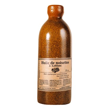 Jean LeBlanc French Hazelnut Oil Stone Mill cold pressed stone bottle 8 fl oz by J. LeBlanc