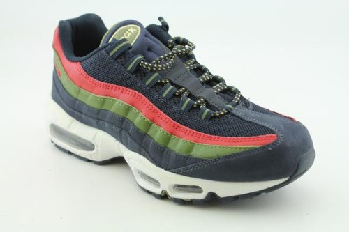 Nike Air Max 95 Navy Blue/Red/Green Mens Running Shoes 609048-461