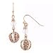 Pink Champagne Dual Drop Earrings