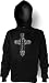 Gothic Kreuz Metal Tribal Goth Cross Kreuz Kapuzen Sweater in schwarz