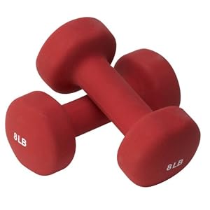 Valeo HW8 8-Pound Neoprene Hand Weights by 