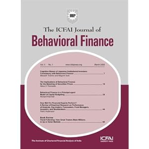 Icfai Journal of Behavioral Finance by