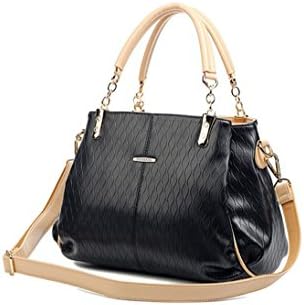 Summer handbag shoulder Mobile Messenger bag diagonal big bag lady (Black)
