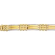 14K Two-Tone Gold Man's Links Bracelet - 8.25 inches