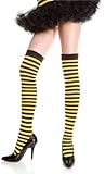 1st Fantasies Quality Fun Narrow Stripes Thigh High Stockings (Various Colors)