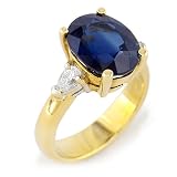 6.4 Carat Sapphire and Diamond Ring (Closeout)