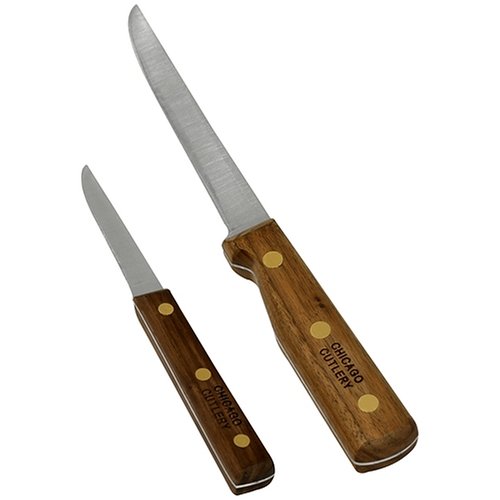 Chicago Cutlery Walnut Tradition 2-Piece Paring and Utility Knife Set