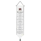 Review Manual Woodworkers  / Biblical Verse Home Rules Bell Pull Wall Hanging- 41x9