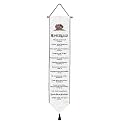 Biblical Verse Home Rules Bell Pull Wall Hanging- 41x9"
