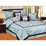 Spring Blossom 7-Piece Bedding Comforter Set Queen