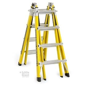 Model 22 1A Fiberglass Ultra-Lite Little Giant Ladder 10722 Free Work Platform!