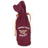Virginia Tech Hokies 14 NCAA College Velvet Wine Bag - NCAA College Athletics