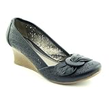 R2 By Report Sadee Wedges Shoes Black Womens