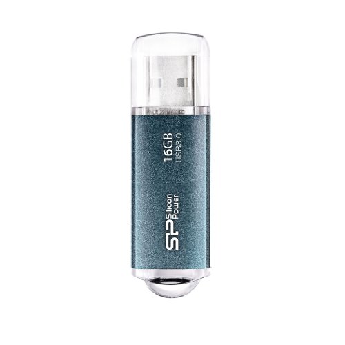 Silicon Power Marvel M01 USB 3.0 16 GB Flash Drive SP016GBUF3M01V1B - Icy blue