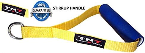 TNT PrecisionXFormula STIRRUP HANDLE SINGLE Welded D-Ring SINGLE Gym Machine ATTACHMENT Cable Machine Workout Cable Cross over