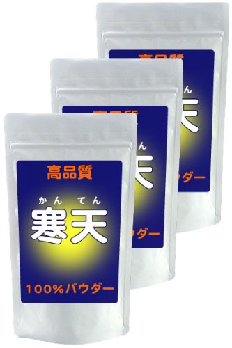 寒天（チリ産）無添加100%パウダー【100g*3袋セット】