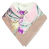 Leonard Iris Bouquet Print Silk Square Scarf