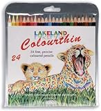 Lakeland Colourthin Colouring Pencils Hexagonal Barrel Hard-wearing Assorted Ref 0700269 [Pack 24]