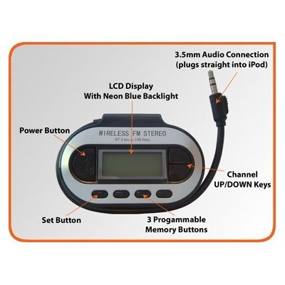 Childrens Toyshop  Electronics : Greymobiles Black Digital LCD FM Transmitter Kit
